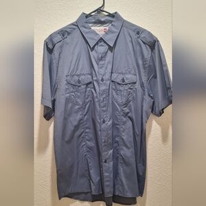 NWOT Men's Blue Button-Up Shirt